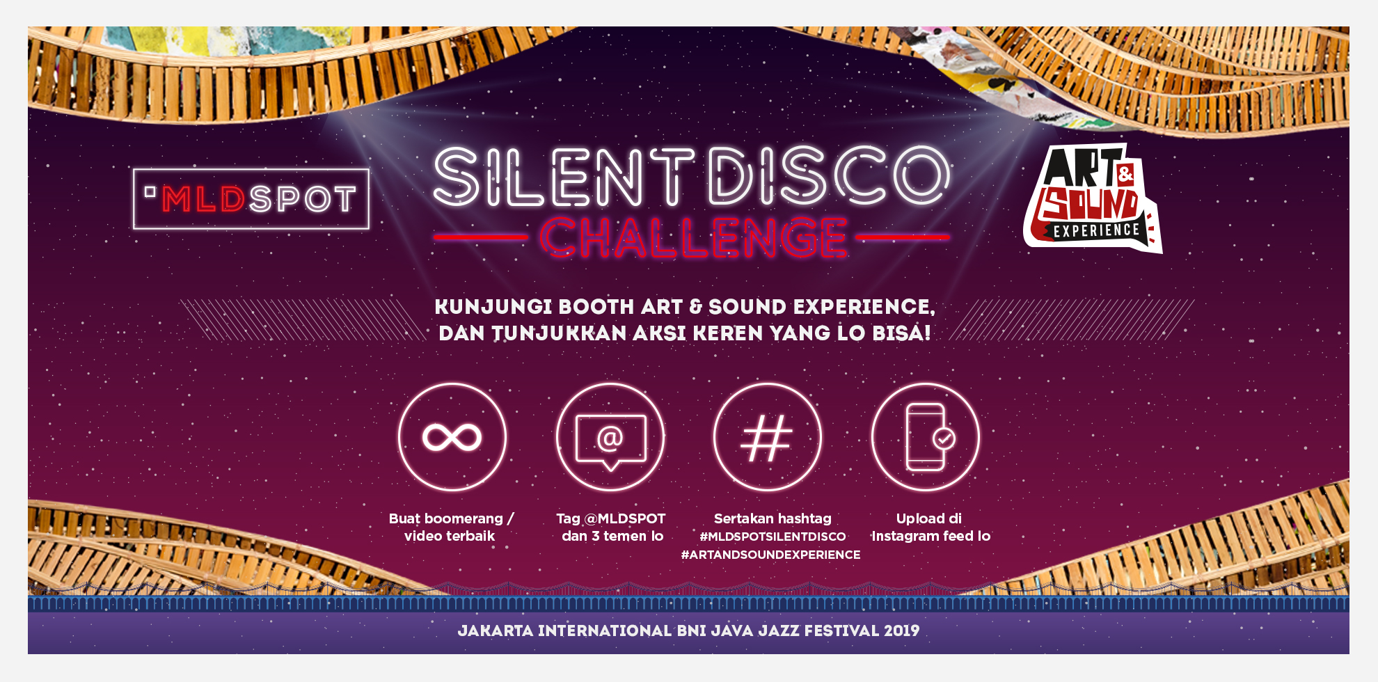 Silent Disco Di MLDSPOT Art &amp; Sound JJF 2019, Serbu Berbagai Hadiah Menarik